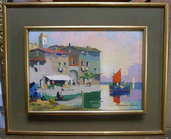 Appraisal: Cecil Rochfort D'Oyly-John - oil on canvas St Tropez signed