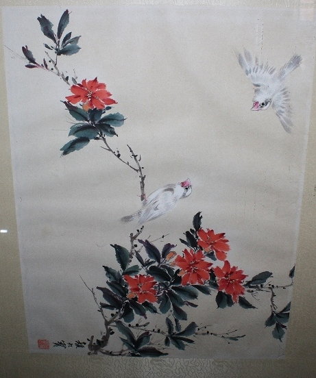 Appraisal: TH CENTURY CHINESE SCHOOLBirds perched upon flowering branches a pair