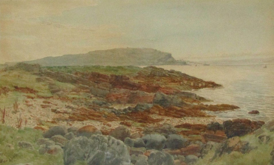 Appraisal: May W thC English School Seascape from the dunes watercolour