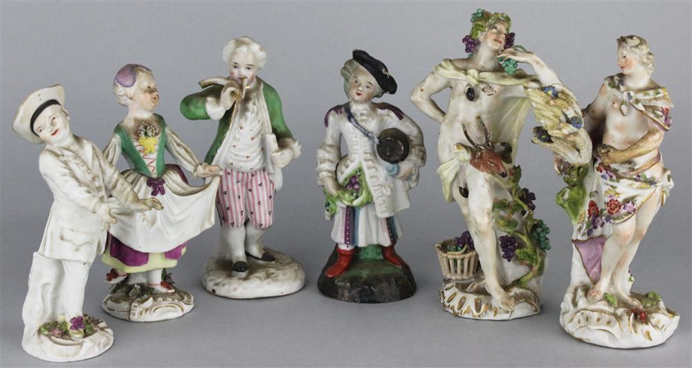 Appraisal: FOUR MEISSEN PORCELAIN FIGURES third quarter th C including a