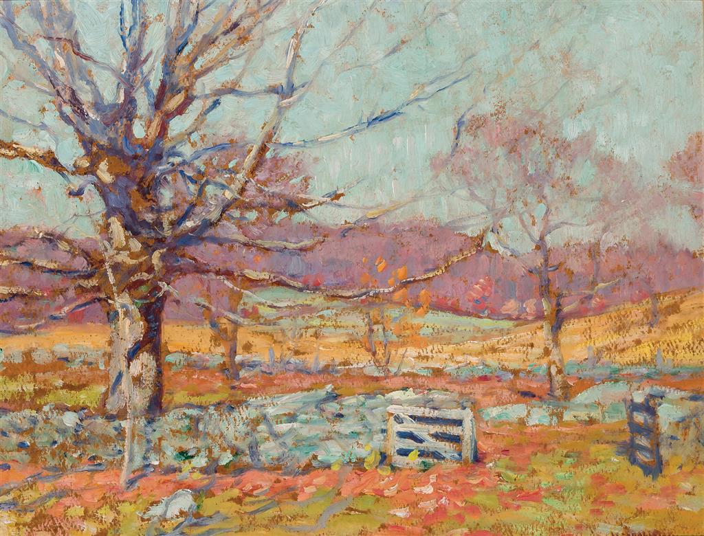 Appraisal: WILLIAM CHADWICK American - Autumn Morning oil on board signed