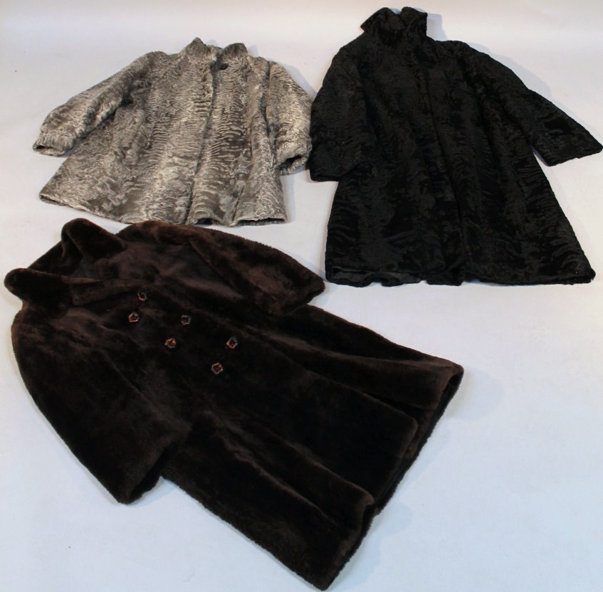 Appraisal: A ladies beaver skin jacket quarter length and two other