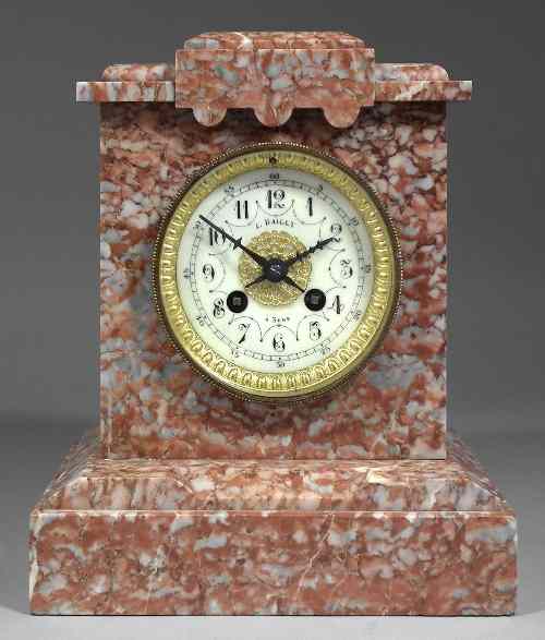 Appraisal: A late th Century French mantel clock retailed by L