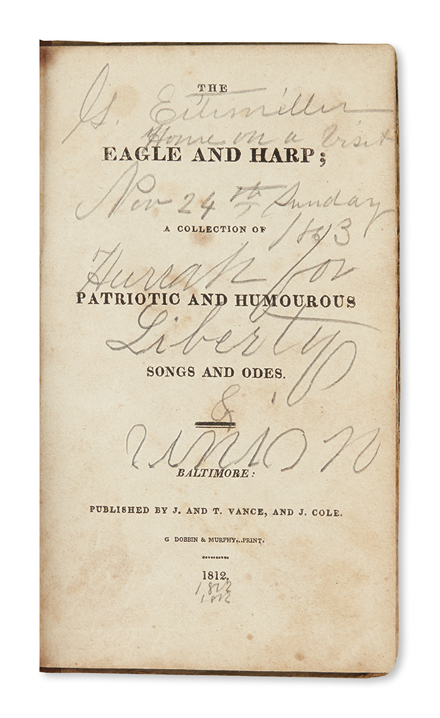 Appraisal: WAR OF The Eagle and Harp a Collection of Patriotic