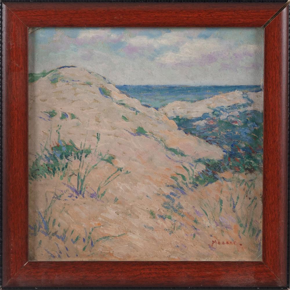 Appraisal: LILLIAN BURK MEESER PENNSYLVANIA MICHIGAN - COASTAL DUNE LANDSCAPE OIL