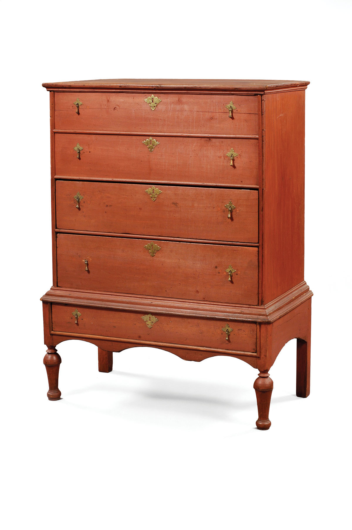 Appraisal: NEW ENGLAND WILLIAM AND MARY BLANKET CHEST ON STAND IN