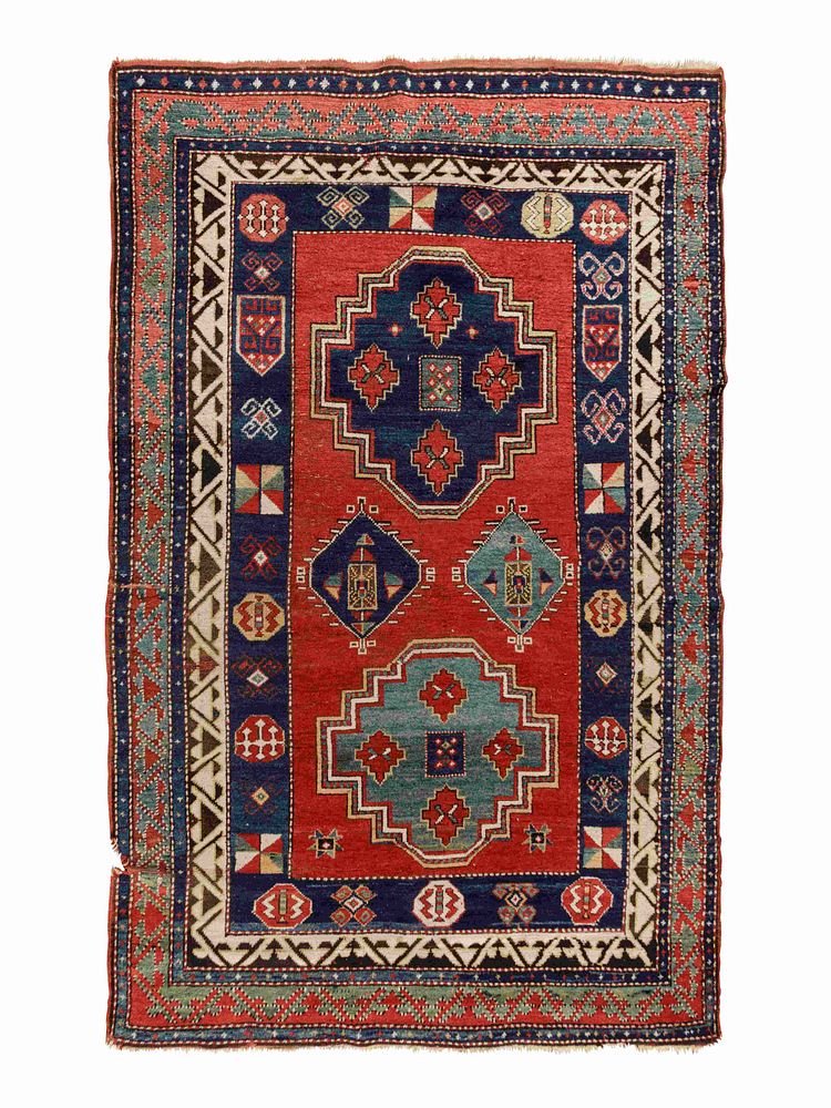 Appraisal: A Caucasian Kuba Wool Rug A Caucasian Kuba Wool Rug