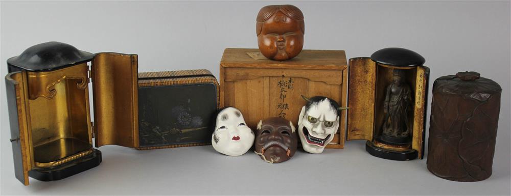 Appraisal: A GROUP OF JAPANESE ORNAMENTS EDO PERIOD AND LATER including