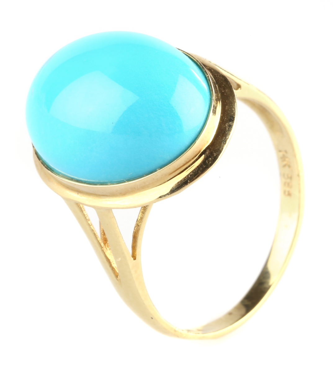 Appraisal: A Sleeping Beauty Turquoise Ring K with an oval sleeping