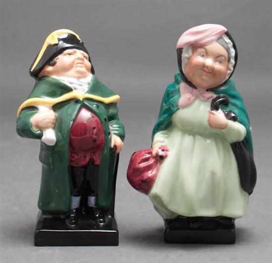 Appraisal: Two Royal Doulton china figures ''Bumble'' and ''Sairey Gamp'' Estimate