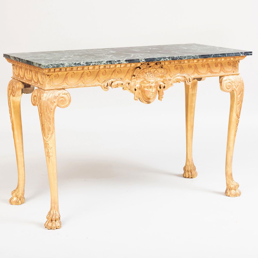 Appraisal: George II Giltwood Console Table George II Giltwood Console Table