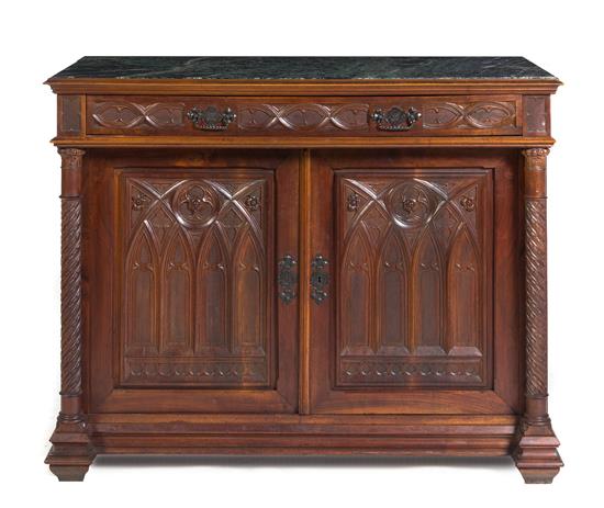 Appraisal: Sale Lot A Gothic Revival Walnut Server late th century