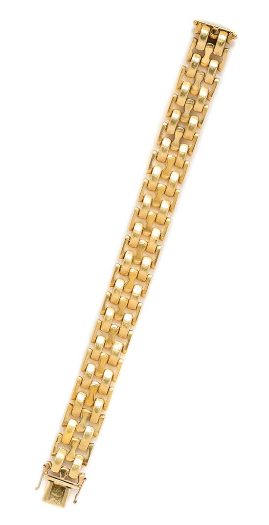 Appraisal: Sale Lot A Karat Yellow Gold Link Bracelet in a