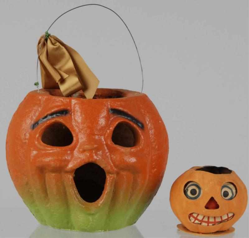 Appraisal: Lot of Jack-O-Lanterns Description Includes one in heavy paper mache