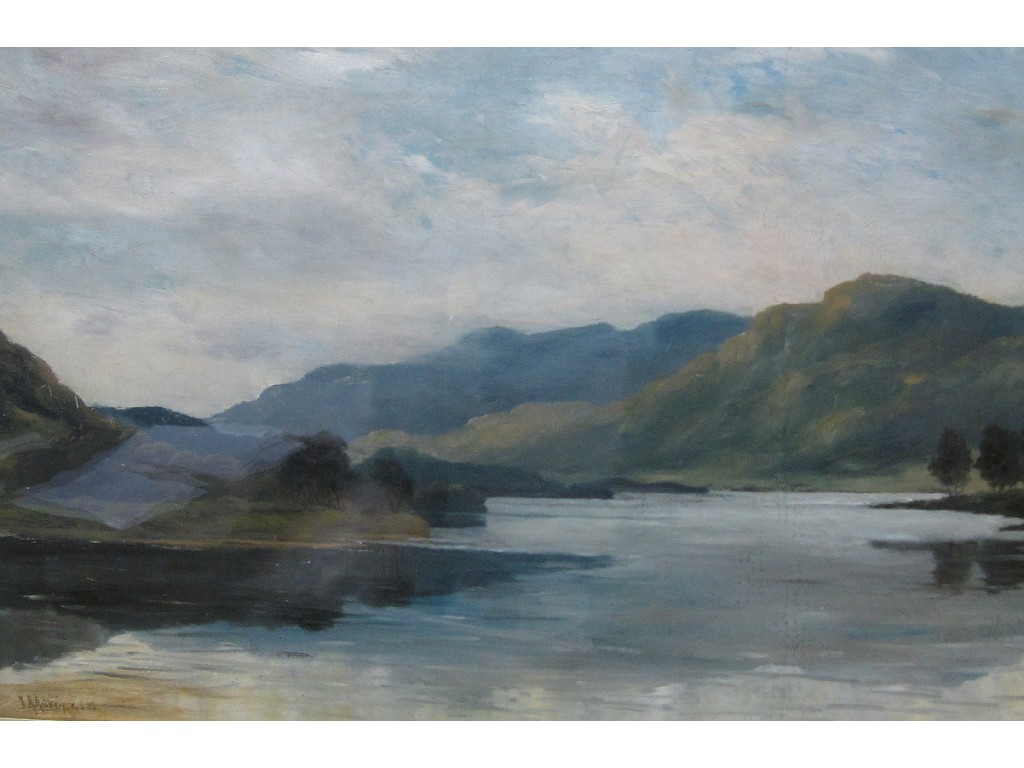 Appraisal: JAMES ALFRED AITKEN RSW - Oil on canvas loch scene