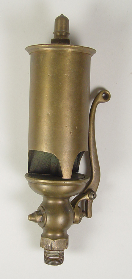 Appraisal: Brass Steam Whistle Three chambers with acorn finial No apparent