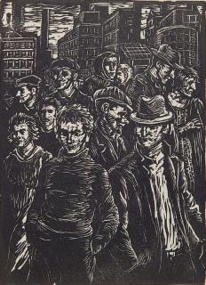 Appraisal: Albert Abramovitz linocut Albert Abramovitz American - - ''From The