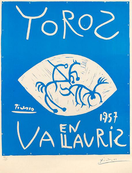 Appraisal: Pablo Picasso Spanish - Toros en Vallauris B Ba Linocut