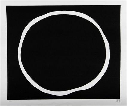 Appraisal: JIRO YOSHIHARA - CIRCLE MEDITATION Silkscreen print on paper x