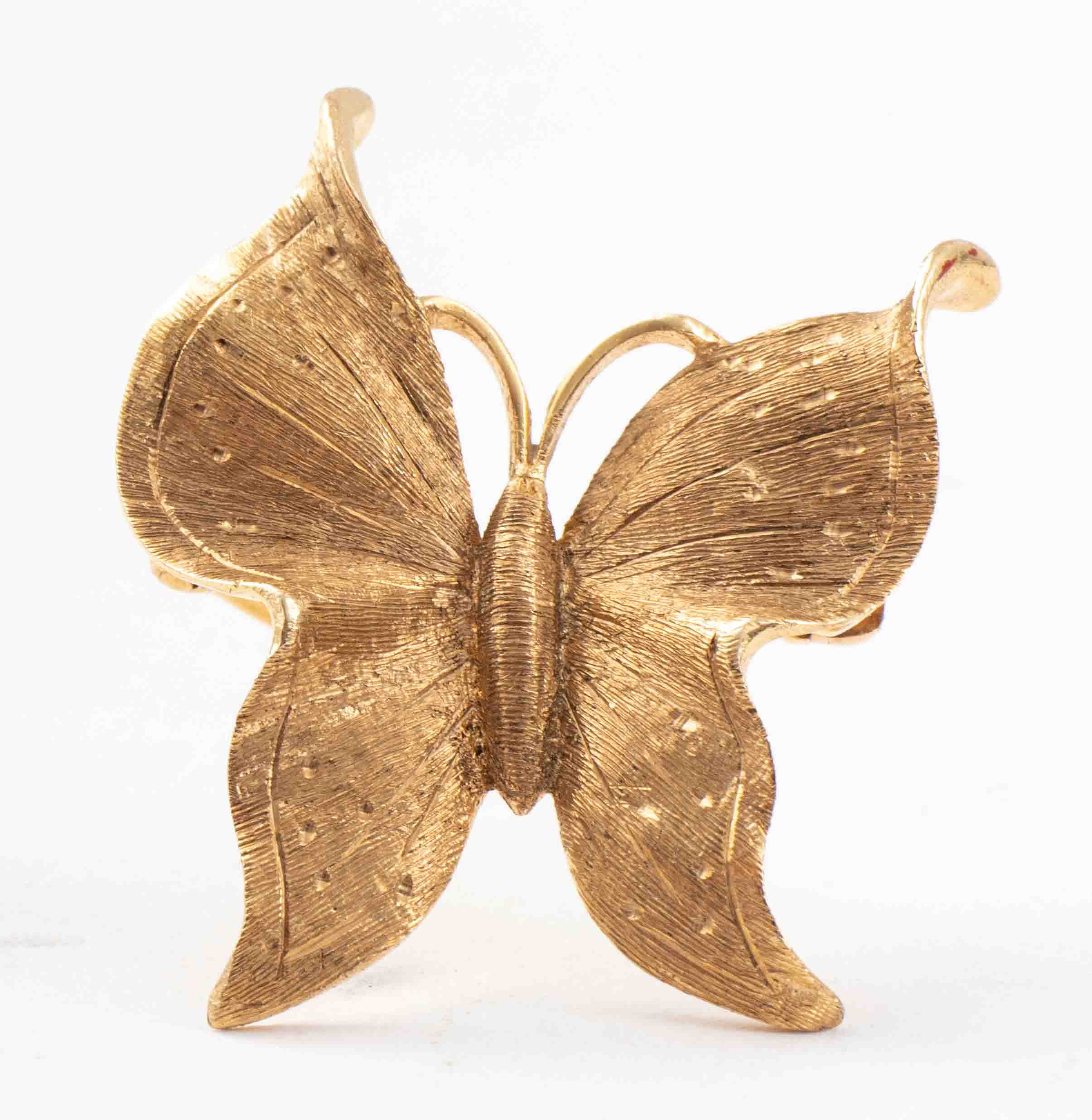 Appraisal: VINTAGE K YELLOW GOLD BUTTERFLY PIN BROOCH Vintage 's K