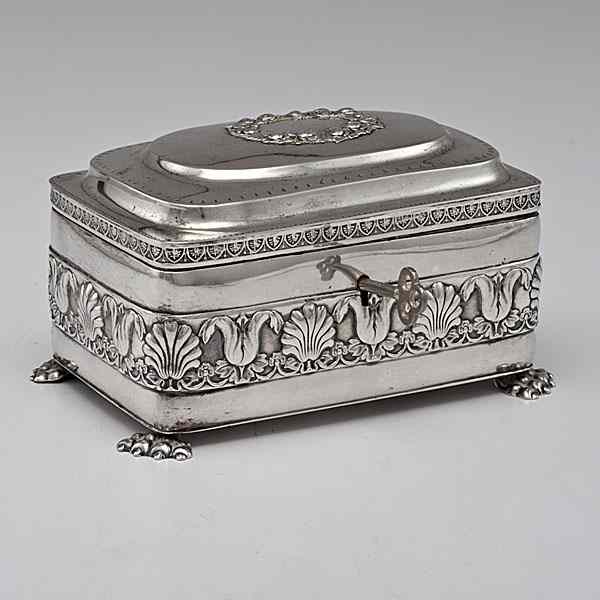 Appraisal: Johann Friedrich Krickhan Russian Silver Box Kaliningrad Russia ca a