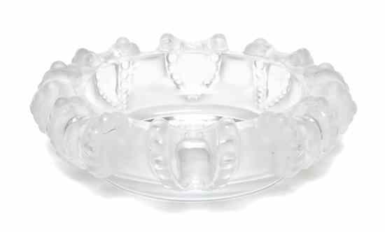 Appraisal: A Lalique Glass Bowl of circular form having a shaped