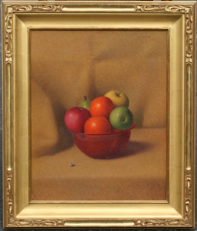 Appraisal: SIBLER Zavel Latvian-American - Still Life Fruit in a Bowl