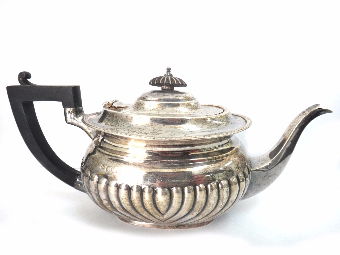 Appraisal: A bachelor's Regency style silver teapot makers mark WWHG date