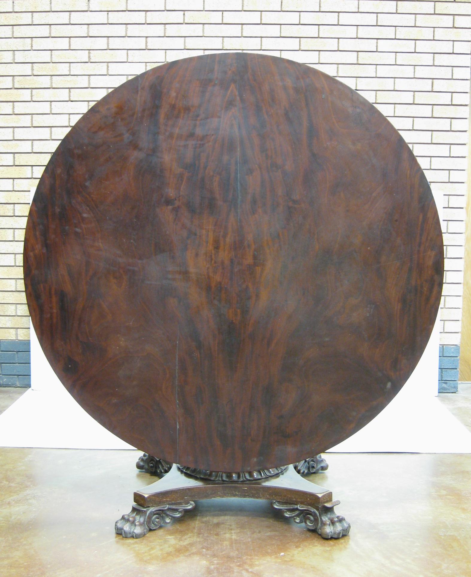 Appraisal: A Regency mahogany large circular Breakfast Table on turned column