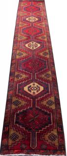 Appraisal: HAMADAN WOOL RUNNER HAMADAN WOOL RUNNER W ' L '