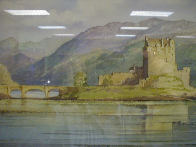 Appraisal: K W Burton River and lake land scene with castle