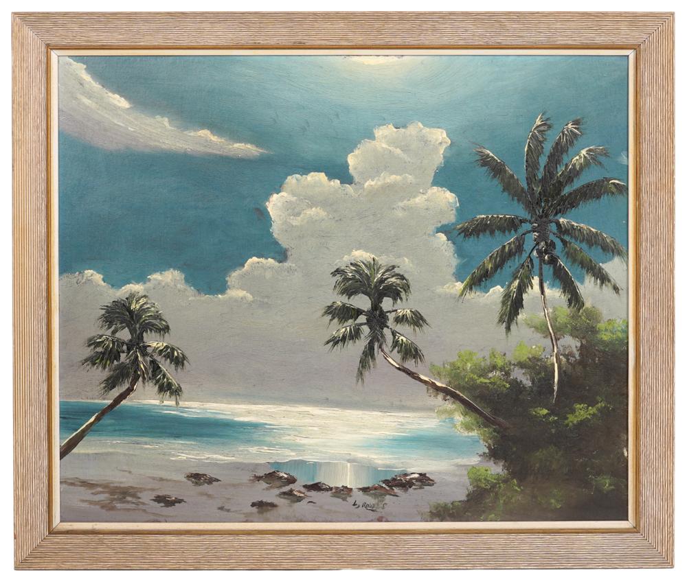 Appraisal: LIVINGSTON ROBERTS HIGHWAYMEN OIL PAINTINGLivingston Castro Roberts American - Florida