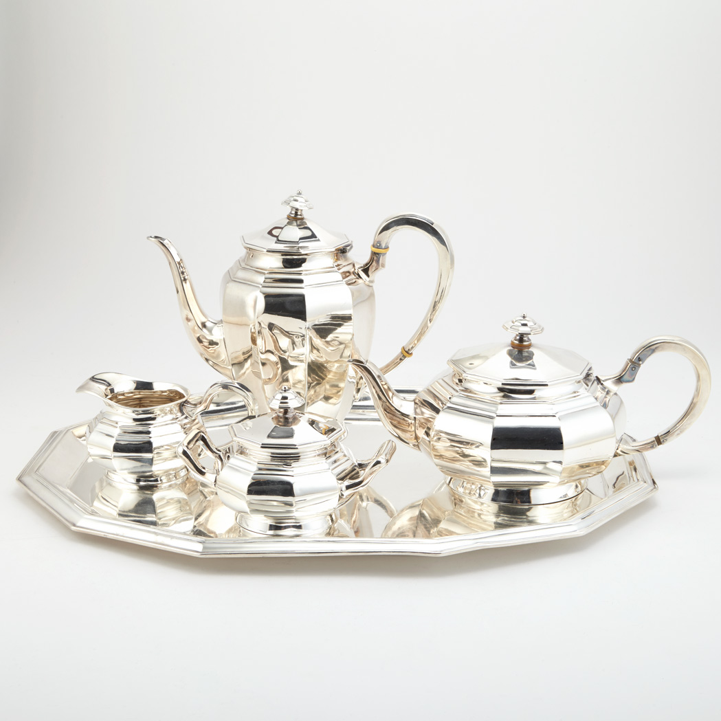 Appraisal: American Sterling Silver Tea and Coffee Service th Century Comprising