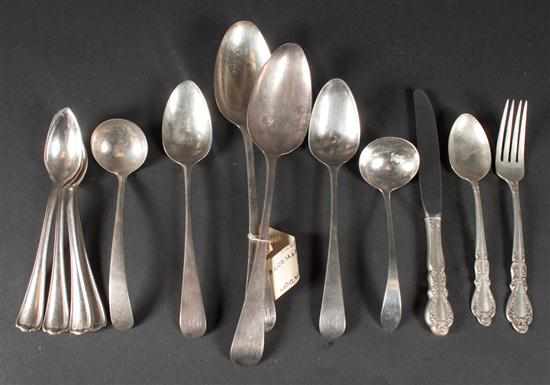 Appraisal: Four English George III stering silver spoons Thomas Northcoat and