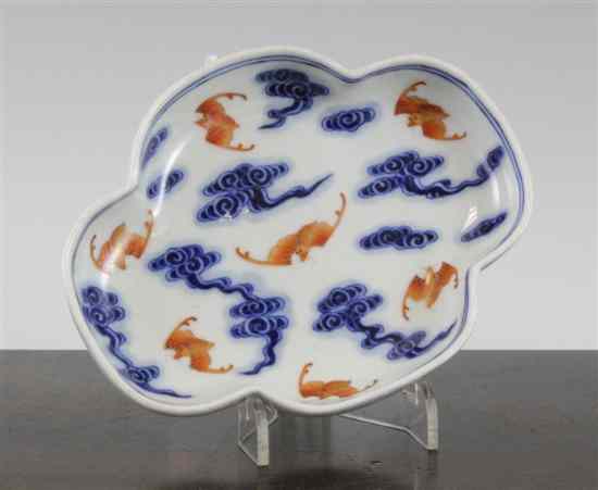 Appraisal: A Chinese 'bat and clouds' brush washer Xuantong mark but