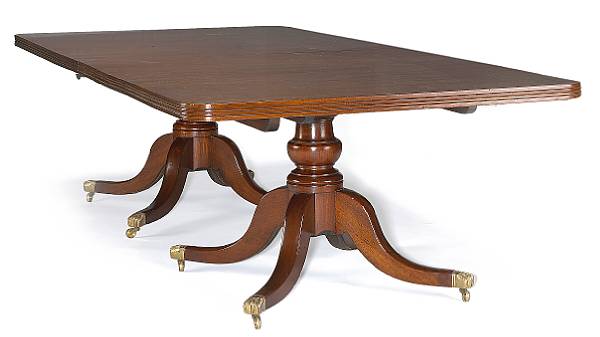 Appraisal: A William IV mahogany two pedestal dining table second quarter