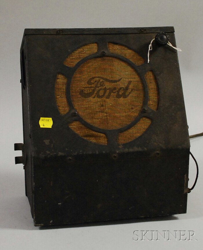 Appraisal: s s Ford Auto Truck Speaker original woven grill cloth