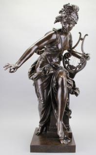 Appraisal: Le Melodie Bronze Statue by A Carrier Belleuse Late th