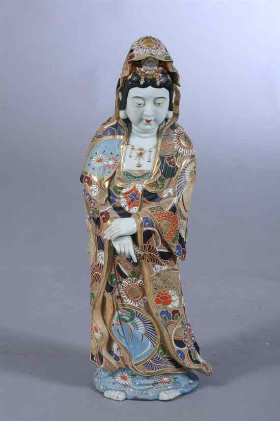 Appraisal: JAPANESE PORCELAIN FIGURE OF KANNON - in high