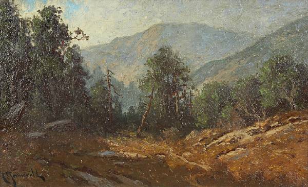 Appraisal: Carl Henrik Jonnevold American - Mendocino County Mountain Landscape signed