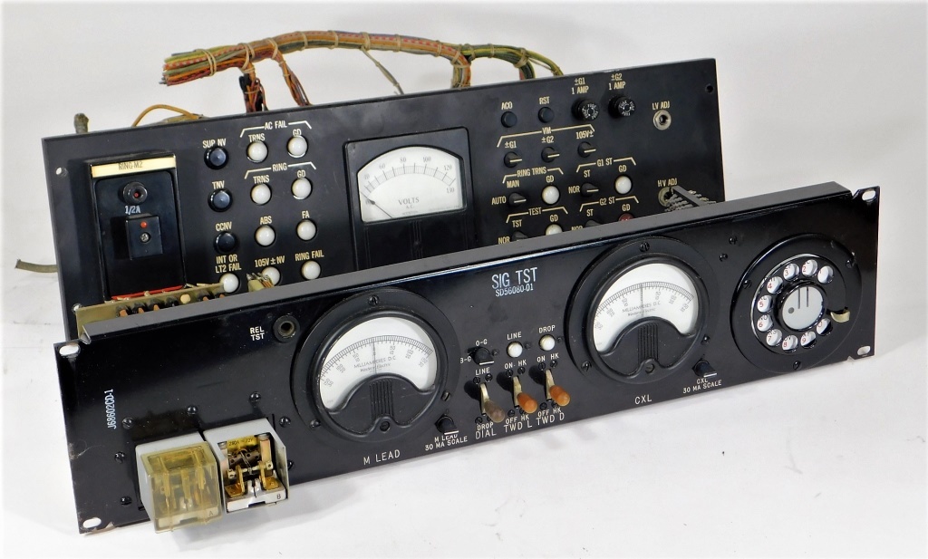 Appraisal: RACK MOUNTED TELEPHONE TECHNOLOGY SIGNAL TESTERS United States th CenturyWould