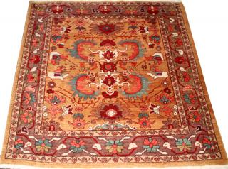 Appraisal: TURKISH HAND WOVEN WOOL RUG TURKISH HAND WOVEN WOOL RUG