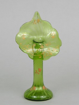 Appraisal: A Jack-in-the-Pulpit Twist Stem Vase A Jack-in-the-pulpit twist stem vase