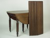 Appraisal: DINING TABLE - Circa solid walnut five leg drop leaf