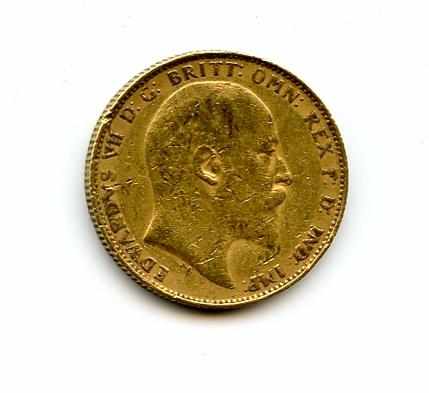 Appraisal: Australia Edward VII Sovereign -P KM- Numerous abrasions are reported