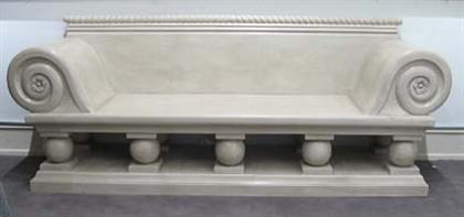 Appraisal: Neoclassical style painted settee In the manner of John Vanbrugh