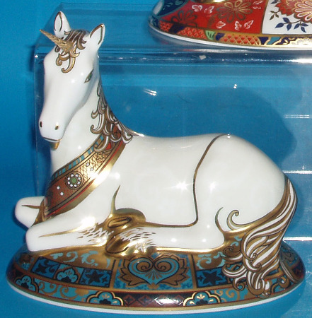 Appraisal: Royal Crown Derby Unicorn Limited Edition Of Boxed With Certificate