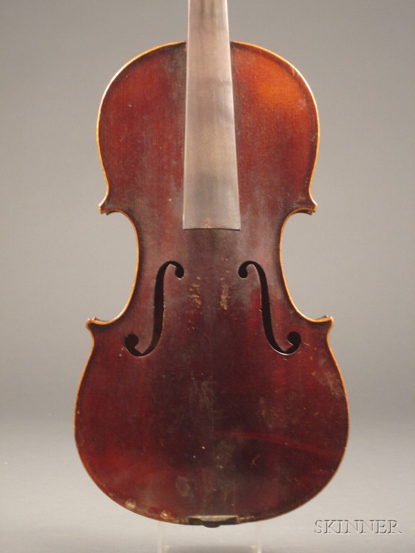 Appraisal: French Violin Jerome Thibouville-Lamy Mirecourt c labeled MEDIO FINO MADE