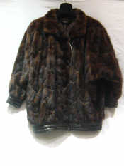 Appraisal: A short mink jacket cm long