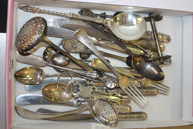 Appraisal: A SMALL COLLECTION OF MISCELLANEOUS SILVER AND OTHER WARES including